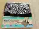 015191919321 Spa Massage Zebra Pattern Foot Massager W Comfort Fabric Vibration New