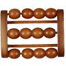 0562260 Gaiam Brown Wooden Massage Relax Foot Roller Bhfo 018713622600