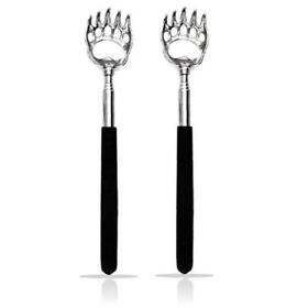 2pcs Back Scratchers Bear Claw Scratcher Extendable Metal Retractable Tele