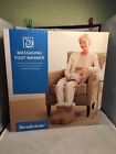 400004122478 Brookstone Massaging Foot Warmer Fleece Lined New In