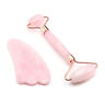 405936419863 Unbranded Rose Quartz Stone Full Body Face Roller