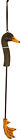 4100 Wildlife Creations Duck Backscratcher By Back Massage 686971041008