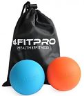 4fitpro Lacrosse Balls Deep Tissue Massager Set Of 1 Orange And Blue Safe To 646437359627