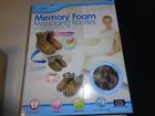 50030 Healthtouch Mib Memory Foam Massaging Booties Womens Cheetah Print
