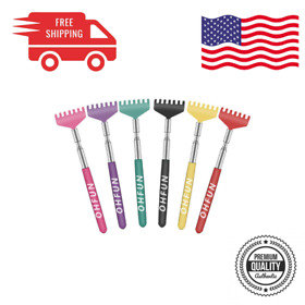 Mc1114 6 Pack Extendable Back Scratcher Portable Telescoping Metal