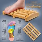 617923779113 Dual Wooden Foot Massager Roller Relieve Relieves Plantar