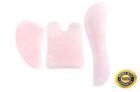 7437357954992 Handmade Natural Rose Quartz Multi Shape Scraping Massage