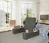 772195138379 Carepeutic Bed Lounger With Heated Comfort Massager Gray