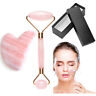 780578598399 Unbranded Beauty Rose Quartz Jade Roller Heart Gua