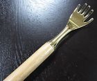 810970012732 Nexusgadgets Back Itch Scratcher 19 Inch Natural Wood Wooden Handle Metal Hand Backscratcher