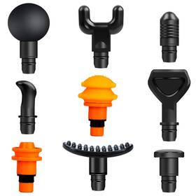 Absok 717378077182 Massage Heads Replaceable Massager Attachment 9 Different Muscle He