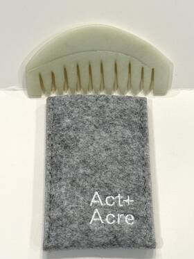 Act Acre 854173008505 Scalp Natural Jade Gua Sha Tool With Sleeve Ships Free