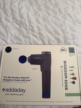 79859174 Addaday Biozoom Edge Bluetooth Percussion Massager Gun