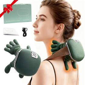 Jby-827 Adkjoy Wireless Neck Massager With Heat Portable Shiatsu Deep Tissue Relief