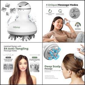 Adomii 810166803694 Masajeador El Ctrico Cuero Cabelludo Con 84 Puntos Para Mujeres Y Hombres V