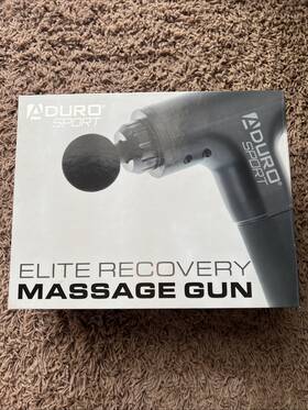 S-ermgnp-01 Aduro Sport Massage Gun With 4 Interchangeable Heads - Black Read New