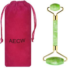 St-103 Aecw Natural Jade Roller For Face Eyes 1 Count Pack Of Green