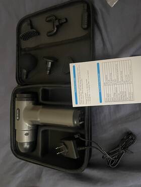 Em13 Aerlang Massage Gun Deep Tissue Portable Quiet 20 Speed 6 Heads