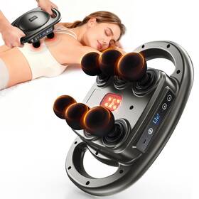 Aerlang Em21 Deep Tissue Massage Gun 6 Head Muscle Massager Pain Relief Percussion Handheld 9