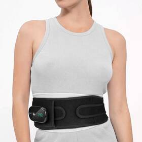 102316 Afdeal Red Light Massage Belt Heated Vibration Massager For Lower Back Neck Shoulders