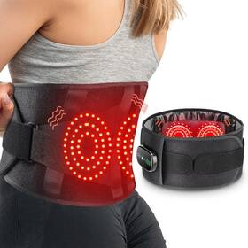 102319 Afdeal Cordless Infrared Light Therapy Belt With Heating Vibration Massage Pain Relief