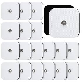 Afdeal 743456288201 Tens Unit Replacement Pads 20pcs 3.5mm Snap Electrode Self-adhesive El