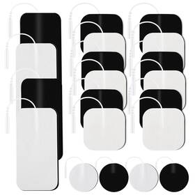 Afdeal 784548614249 Tens Unit Replacement Pads 20pcs Multiple Sizes Electrodes Self-adhesi