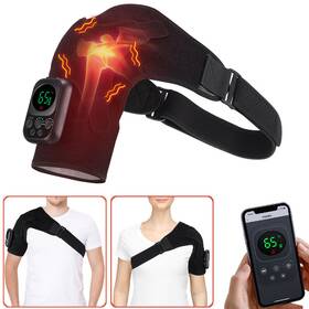 Amh02 Afdeal Wireless Control Electric Heated Vibration Shoulder Massager Joint Pain Relief