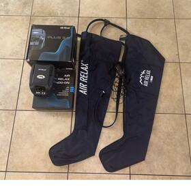 Air Relax Ar3.0-s4 Plus 3.0 Leg Recovery System Compression Boots Large Open Box