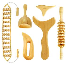 Wtmt006 Airelax 6 In 1 Wood Therapy Massage Tools Lymphatic Drainage Massager Maderot