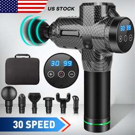 To8002 Airkoul 30 Speed Massage Gun Percussion Massager Deep Tissue Muscle Vibrating Relax