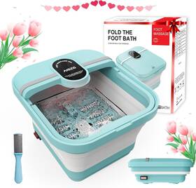 Px-p01 Aiszg Foot Spa Bath Massager With 8 Massage Rollers Collapsible - 002