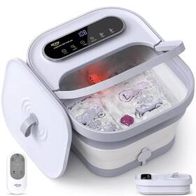 Alljoy 680358293400 Collapsible Foot Spa Massager With Heat 6 Shiatsu Massage Rollers