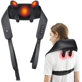 Alljoy 744316238213 Neck And Shoulder Massager With Heat Cordless Shiatsu 4d Deep Tissue Knead Inch