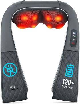 Cnma22 Alljoy Cordless Massagers For Neck And Back Rechargeable Shiatsu Shoulder Massager