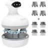 Alljoy Electric Scalp Massager Cordless Head With 4 Replacement