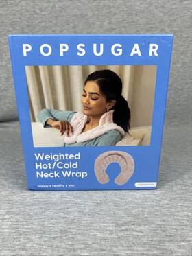 Psgr0104 Allstar Products Group Popsugar Weighted Hot/cold Neck Wrap Pillow 2-pound Clay Bead Filling Pink