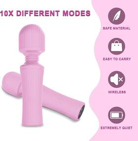 Alwup 723508500109 Mini Massager Powerful Handheld Personal With 10 Massage Modes