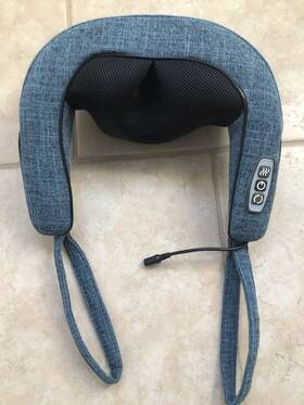 B0842dnfpn Amazon Basic Basics Shiatsu Heated Neck Shoulder Back Massager Blue Deep Kneading