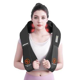 Nm-p6c Amzpony Best Cordless Neck Massager For Pain Relief Deep Tissue Rechargeable
