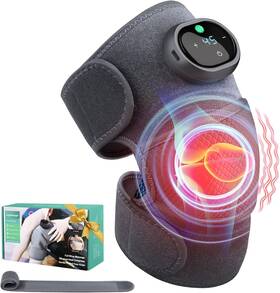 Ansgec 744759197702 Heating Knee Massager Shoulder Elbow 3-in-1 Vibration Po