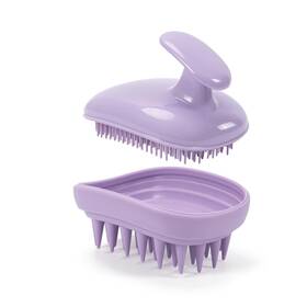 Ss-01 Aogewon Shampoo Scalp Scrubber Brush Massager Exfoliator Hair Growth Washing Tool Purple