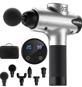 Apherma 768607993933 Massage Gun Handheld Deep Tissue Percussion Muscle Massager 20 Speed White New