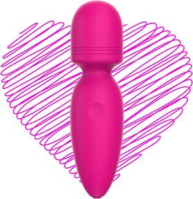 Apowand 705353076022 Mini Massager Small Cordless Handheld With 10 Quiet Vibration Modes Pe