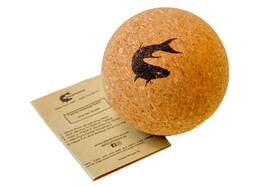 Aquanimous 614608807482 4 Inch Large Cork Massage Ball Natural Firm Ultra-light Eco-friendly H