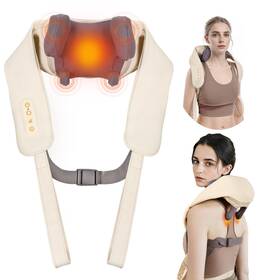 Cmn10d Arboleaf 6d Neck Massager For Pain Relief Deep Tissue Shiatsu Shoulder With H