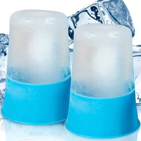 Rhb1075blu Arctic Flex Ice Cups And Roller - Portable Face Icing Tool Silicone Massager For Skin Care