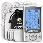 As8012041 Auvon Dual Channel Tens Unit Muscle Stimulator Machine With Modes