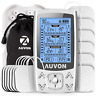 Asdjbwe195 Auvon Dual Channel Tens Ems Machine For Pain Relief Modes