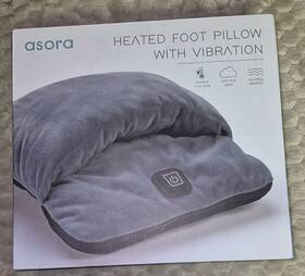 Asora 192234029237 Heated Foot Pillow With Vibration